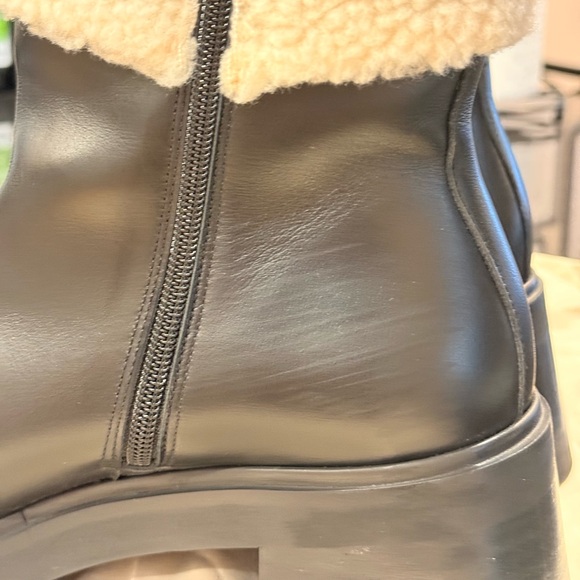 bobbies Aïko Italian Leather Healed Boot with Sherpa Cuff - Picture 11 of 11